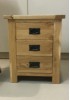 Alisha Bedside Table W50cm - Solid Oak